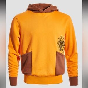 Men’s Sunflower Graphic Orange and Brown Men's Hoodie